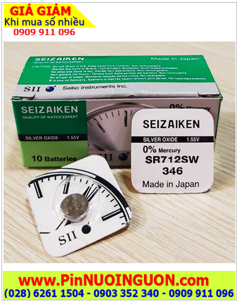 Seizaiken SR712SW, Pin đồng hồ 1.55v Seizaiken SR712SW Pin 346 (Xuất xứ Nhật)